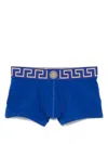 Versace Greca Border Briefs With Medusa In Blue
