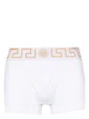 Versace Greca Waistband Boxer Briefs In White