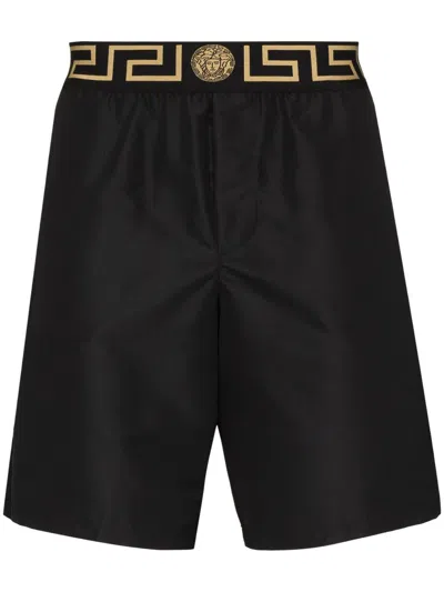 Versace Boxers With Logo In White