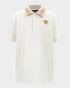 Versace Greca Cotton Piqué Polo Shirt