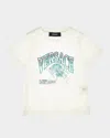Versace Boy's Graphic Varsity Logo-print T-shirt In White