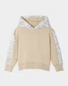 Versace Barocco Baby Paneled Hoodie In 2kp30sand Castleconcretebone