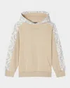 Versace Barocco Baby Paneled Hoodie In 2kp30sand Castleconcretebone