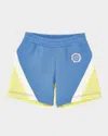 Versace Boy's Medusa Stamp Fleece Shorts