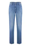 Versace Cotton Trousers In Denim