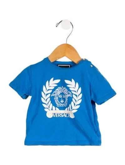 Pre-owned Versace Babies' Boys' Graphic T-shirt In Blue