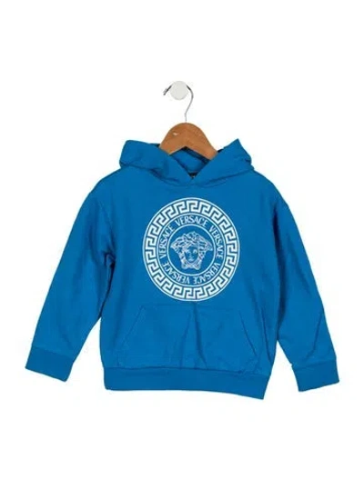 Pre-owned Versace Babies' Boys' Hoodie In Blue