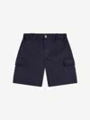 Versace Logo-embroidered Shorts In Blue