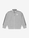 Versace Greca Zip-up Sweatshirt In Gray
