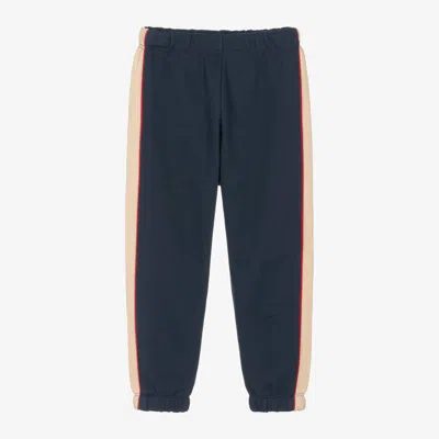 Versace Kids' Boys Navy Blue Cotton Joggers
