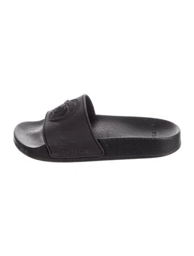 Pre-owned Versace Babies' Boys' Sandal Slides In Black