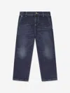Versace Boys Slim Fit Jeans In Blue