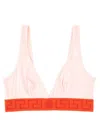 Versace Bralette With Greek In Pink