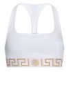 Versace Women's Jersey Logo Bra Top In White