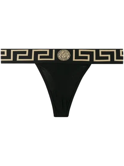 VERSACE VERSACE BRA WITH ELASTIC BAND FEATURING THE GRECA MOTIF