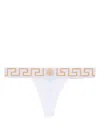 Versace Greca Border Thong In White