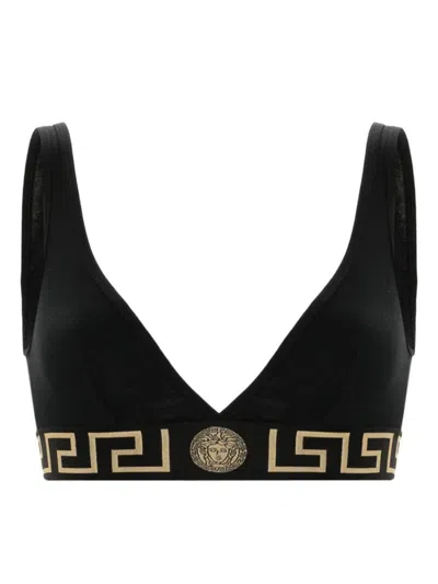 Versace Bra With Elastic Band Featuring The Greca Motif