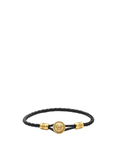 Versace Bracelet In Black/gold