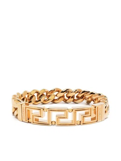 Versace Greca Chain Bracelet In  Gold