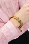 Versace Bracelet With Medusa Face In Gold