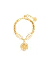 Versace Collana Logo In Metallic