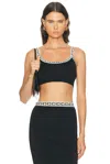 Versace Bralette Top In Blue