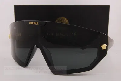 Pre-owned Versace Brand  Sunglasses Ve 4461 Gb1/87 Black/gray W/ Extra Lenses
