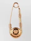 Versace Brass Earrings Embossed Detail