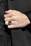 Versace Medusa Logo Detailed Ring In Silver