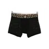 Versace Underpants Low Rise Trunk Stretch Bio Cotton Jers In Black
