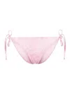 Versace Light Pink Barocco Print Bikini Bottoms In Nude & Neutrals