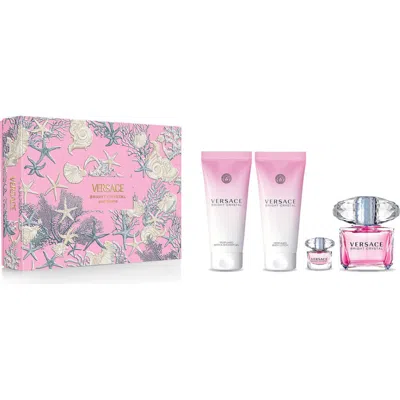 Versace Bright Crystal Eau De Toilette 4-piece Set In No Color