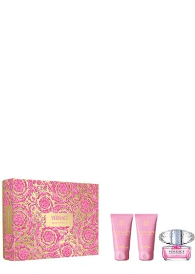 Versace Bright Crystal Eau De Toilette Set 50ml In White