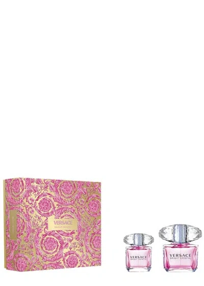 Versace Bright Crystal Eau De Toilette Set 90ml In White