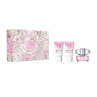 Versace Bright Crystal Gift Set Fragrances 8011003902750 In Transparent