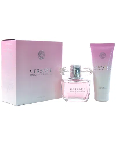 Versace Bright Crystal Women's 2pc Gift Set In Pink