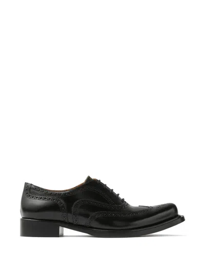 Versace Men & Apos;s Maverick Leather Derby Shoes In Black
