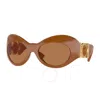 Versace Bronze Irregular Ladies Sunglasses Ve4462 544773 58 In Brown