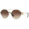 Versace Brown Bradient Round Ladies Sunglasses Ve2184 125213 61