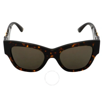 Versace Brown Cat Eye Ladies Sunglasses Ve4415u 108/3 52