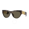 Versace Woman Sunglass Ve4440u In Brown