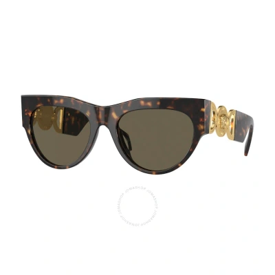 Versace Brown Cat Eye Ladies Sunglasses Ve4440u 108/3 56