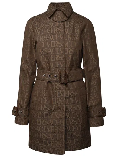Versace Coats & Jackets In Beige