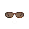 VERSACE VERSACE BROWN GEOMETRIC UNISEX SUNGLASSES VE4361 521773 53