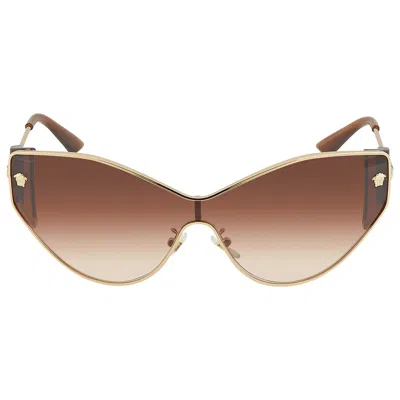 Versace Brown Gradient Cat Eye Ladies Sunglasses Ve2239 100213 47 In Red