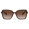 Versace Women's 58 Mm Havana Sunglasses In Brown