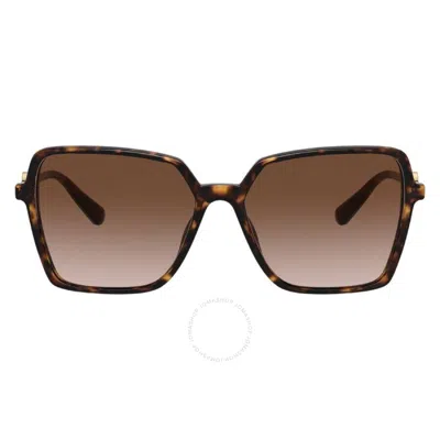 Versace Brown Gradient Square Ladies Sunglasses Ve4396 108/13 58