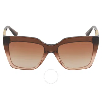 Versace Brown Gradient Square Ladies Sunglasses Ve4418 533213 56