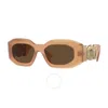 VERSACE VERSACE BROWN IRREGULAR MEN'S SUNGLASSES VE4425U 546773 54