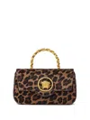 Versace Brown La Medusa Mini Tote Bag In Brown